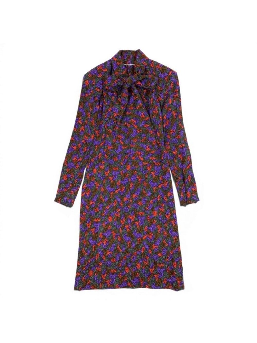 Saint Laurent Ribe Gauche Bowtie Dress Long - Picture 2 of 9